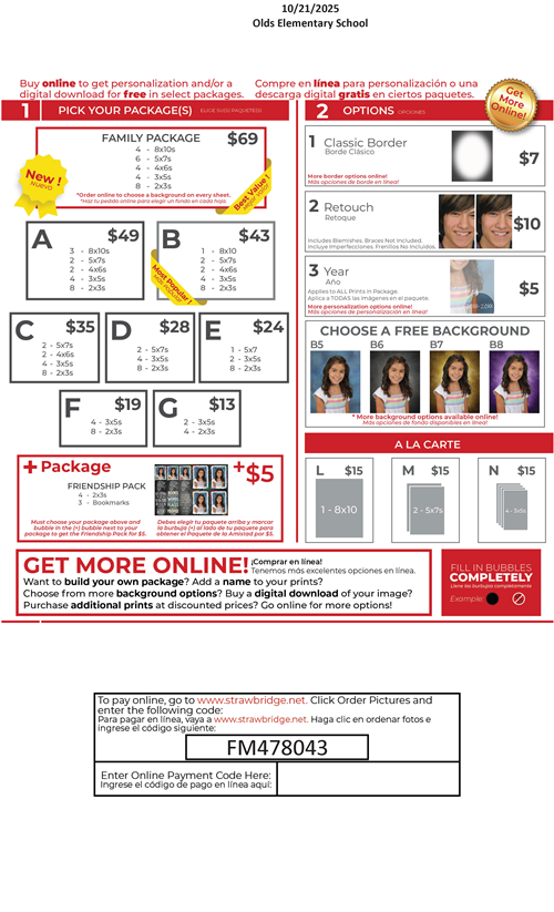 Fall Picture Packets